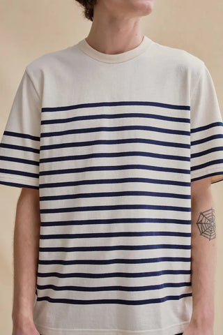 T-shirt marine nationale Le Minor écru/marine