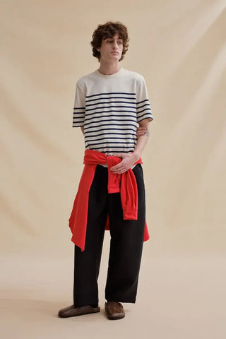 T-shirt marine nationale Le Minor écru/marine