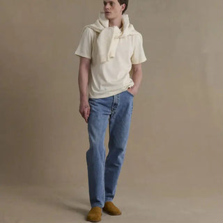 T-shirt mérinos manches courtes Le Minor écru