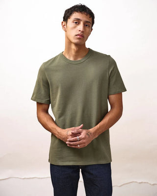 T-shirt DAO Romain manches courtes maille piquée vert