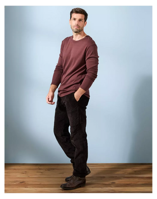 T-shirt Épais Homme Laine Mérinos Chocolat - Nils Lemahieu | CQFD