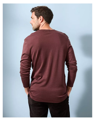 T-shirt Épais Homme Laine Mérinos Chocolat - Nils Lemahieu | CQFD