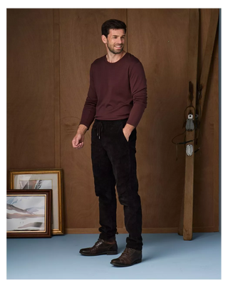 T-shirt Épais Homme Laine Mérinos Chocolat - Nils Lemahieu | CQFD