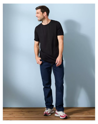 T-shirt Homme 100% Laine Mérinos Noir - Ruben Maison Lemahieu | CQFD