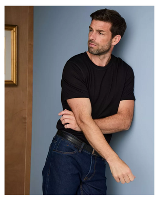 T-shirt Homme 100% Laine Mérinos Noir - Ruben Maison Lemahieu | CQFD