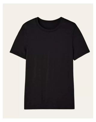 T-shirt Homme 100% Laine Mérinos Noir - Ruben Maison Lemahieu | CQFD