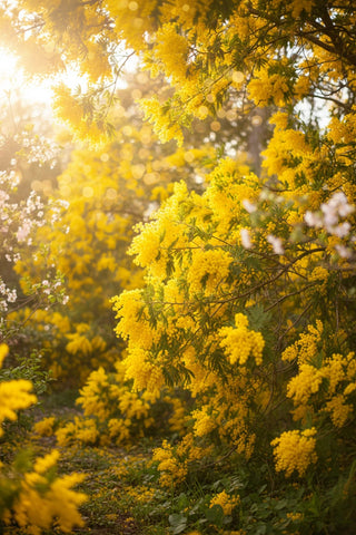 Illuminez votre intérieur avec Mimosa Doré d'Oriza L. Legrand. Un parfum d'ambiance poudré et solaire pour l'air et les textiles. Douceur printanière. 100ml.