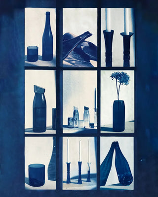 Craquez pour le vase bleu de QDB Éditions (ex Q de Bouteilles) chez CQFD Avignon. Une flûte alsacienne upcyclée en édition limitée fabriquée au Touquet.