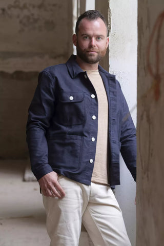 Veste Kiplay homme Edouard Moleskine Coton Bio - Kiplay | CQFD