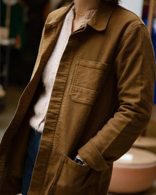 Veste de Travail Moleskine Gaspard camel - Kiplay Vintage | CQFD