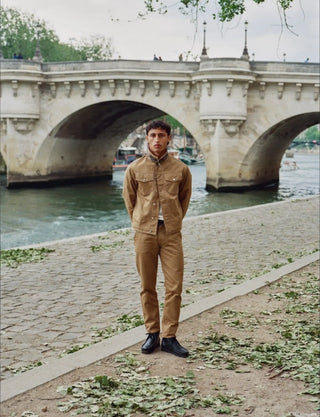 Veste Homme Gabardine Camel Nico - DAO | Made in France | CQFD