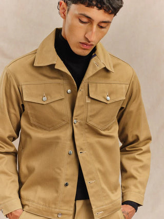 Veste Homme Gabardine Camel Nico - DAO | Made in France | CQFD