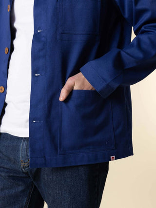Veste de travail 703 1083 Bleu Ouvrier - 100% Coton Bio