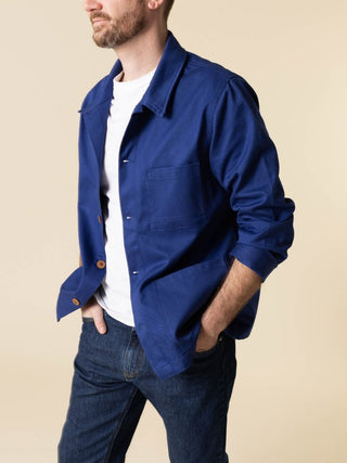 Veste de travail 703 1083 Bleu Ouvrier - 100% Coton Bio