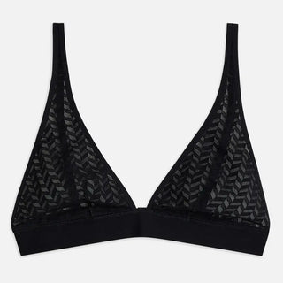 Triangle Agathe dentelle noir Le Slip Français