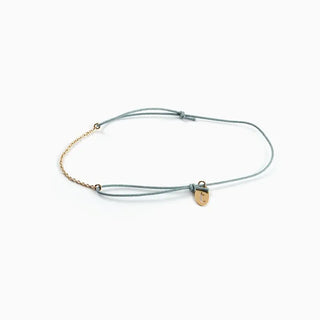 Bracelet Noho chaine dorée et cordon coton Titlee