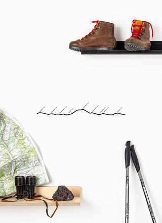 Silhouette murale The Line Chaine des Puys