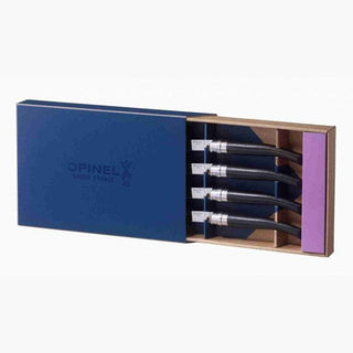 coffret de couteaux de table en ébène opinel