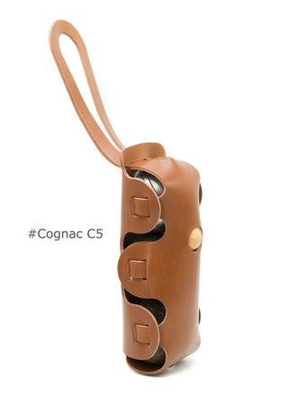 etui petanque en cuir cognac la triplette