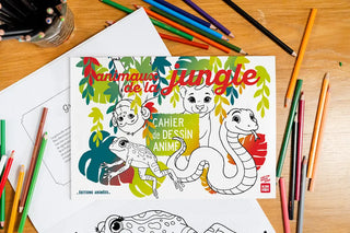 Découvrez le coloriage animé BlinkBook Animaux de la Jungle chez CQFD Avignon. Transformez le dessin en film + enregistrement vocal ! Dès 3 ans, Made in France.