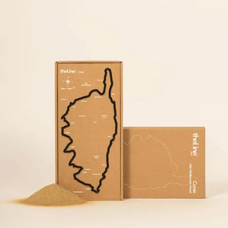 silhouette murale en acier Corse The Line