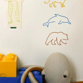 Silhouette murale The Line Kids