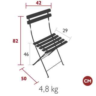 Chaise Métal Bistro Fermob - Icône Pliante | CQFD Avignon