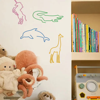 Silhouette murale The Line Kids