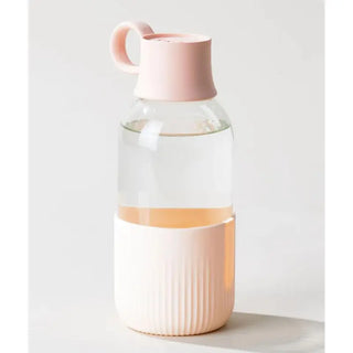 gourde Gobi rose poudré en verre