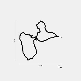 Silhouette murale The Line Guadeloupe