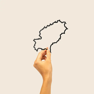 Silhouette murale The Line Ibiza Island