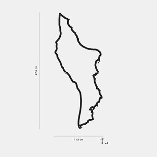 Silhouette murale The Line Island Île d'Oléron