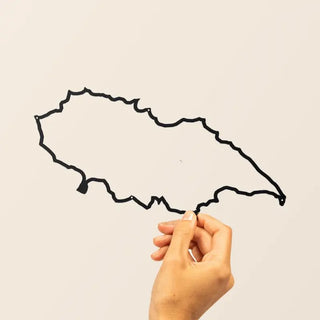 silhouette murale en acier Ile d'Yeu The Line