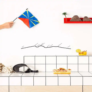 silhouette murale en acier La Réunion The Line