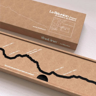 silhouette murale en acier La Réunion The Line