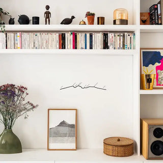 silhouette murale en acier La Réunion The Line