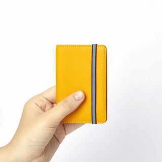 porte-carte élastique jaune carré royal