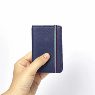 porte-carte élastique marine carré royal