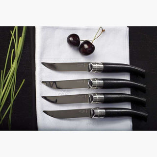 coffret de couteaux de table en ébène opinel