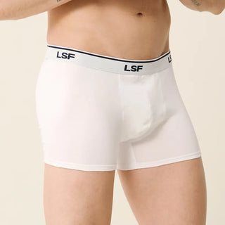 Boxer Marius en coton bio Blanc ceinture Le Slip Français