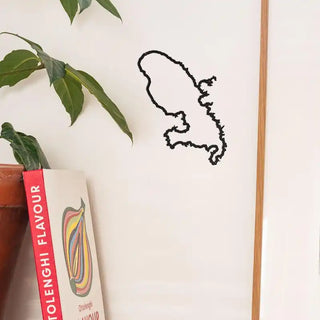 silhouette murale en acier Martinique The Line