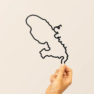 silhouette murale en acier Martinique The Line