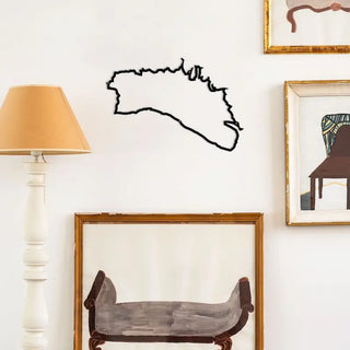 Silhouette murale The Line Island Minorque