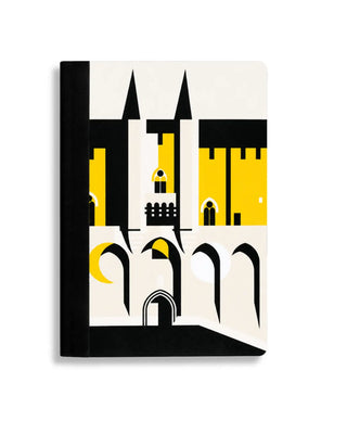 Adoptez le carnet exclusif Palais de Jour Jaune pour le Festival d'Avignon 2026 par Papier Tigre. Une édition limitée 100% recyclée chez CQFD Avignon.