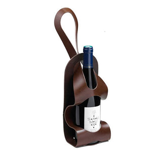 porte-bouteille en cuir coco l'originale la bouclée