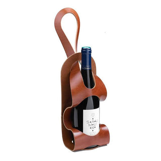 porte-bouteille en cuir gold l'originale la bouclée