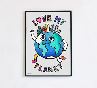 Poster géant à colorier Love my Planet OMY