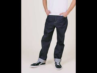 Jean Large Homme 115N 1083 - Indigo Brut 100% Coton Bio