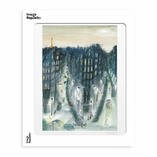 Illustration Sempé "Quartier de Nuit" Image Republic