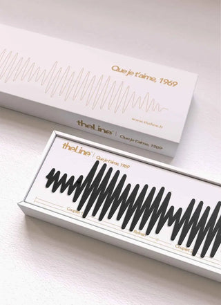 Silhouette murale The Line musique Que je t'aime